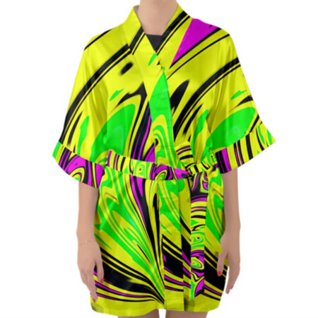 Toxicity Satin Kimono