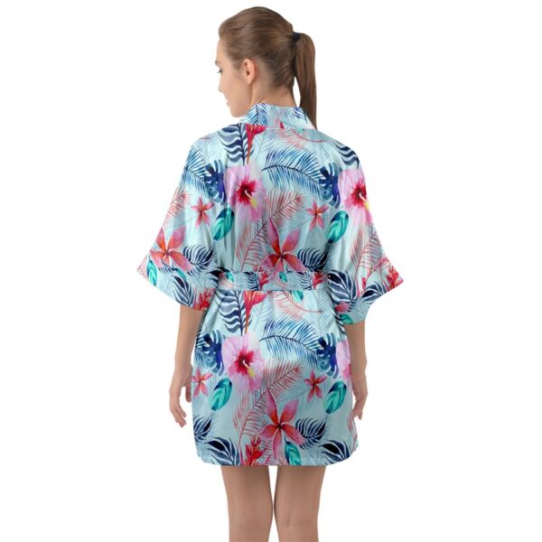 Pastel Paradise Satin Kimono - Image 2