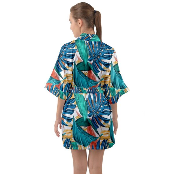 Monstera Satin Kimono - Image 2