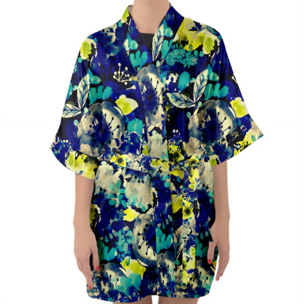 Bloom Satin Kimono