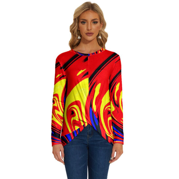 Hellfire Long Sleeve Crew Neck Pullover Shirt - Image 2