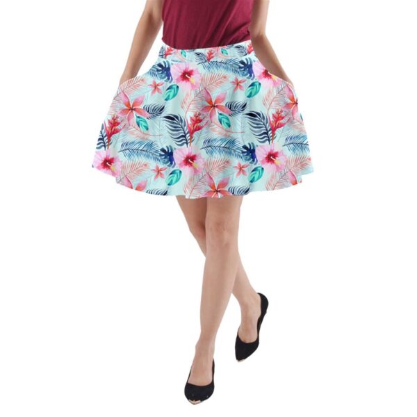 Pastel Paradise Pocketed A-Line Skirt