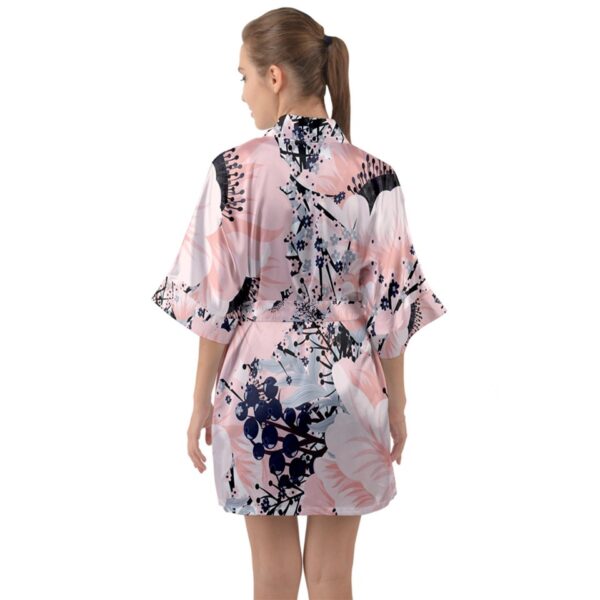 Vino Dolce Satin Kimono - Image 2