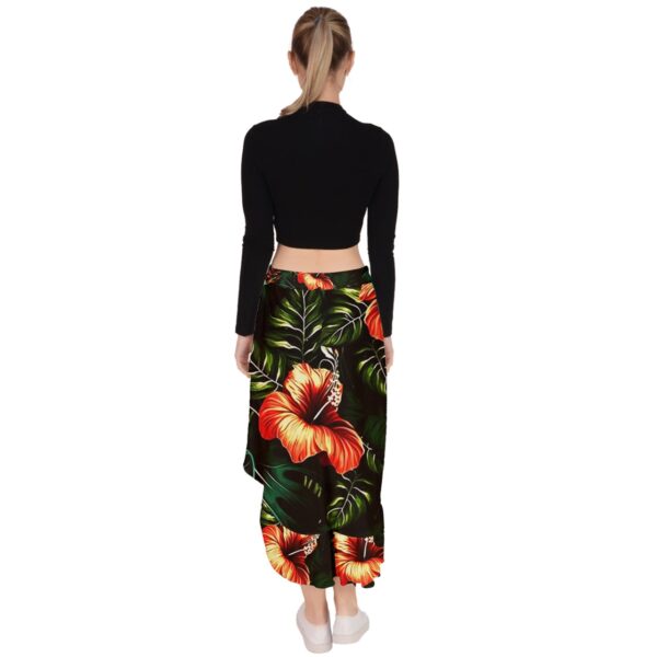 Alohan Nights Ruffled Asymmetrical Maxi Skirt - Image 3