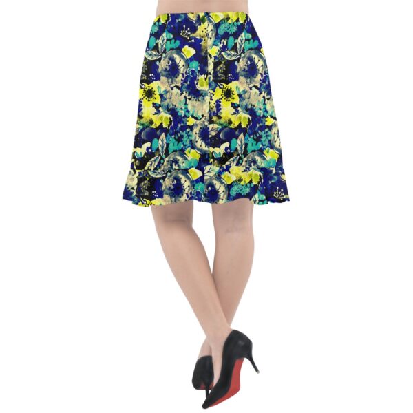 Bloom Chiffon Fishtail Midi Skirt - Image 2