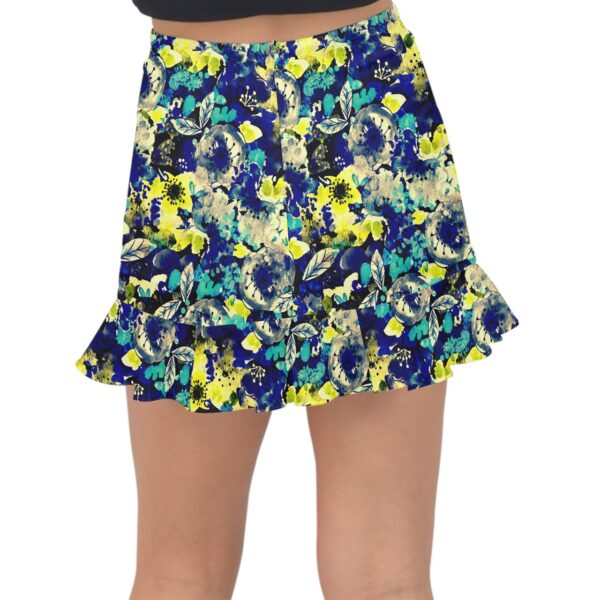 Bloom Chiffon Fishtail Mini Skirt - Image 2