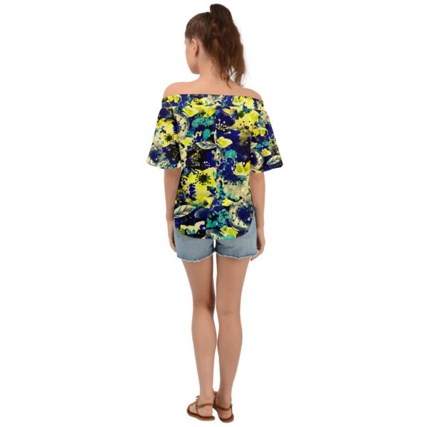 Bloom Off Shoulder Short Sleeve Top - Image 2