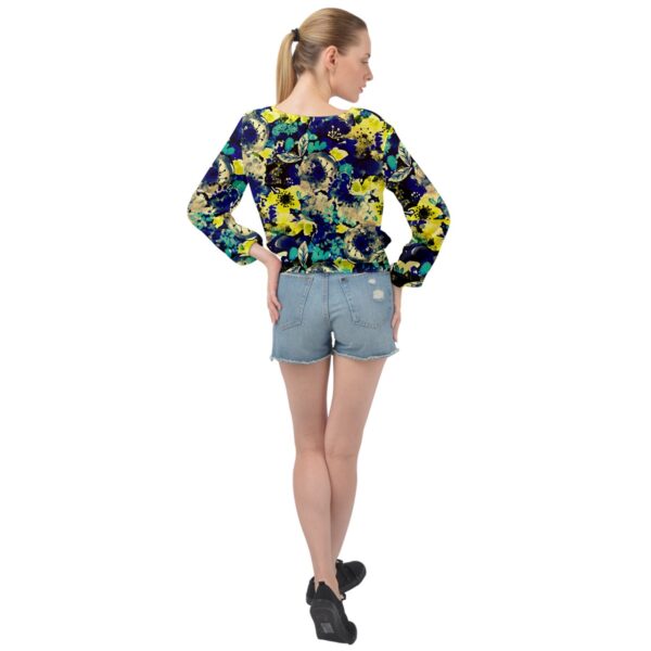 Bloom Shirred Chiffon Blouse - Image 2