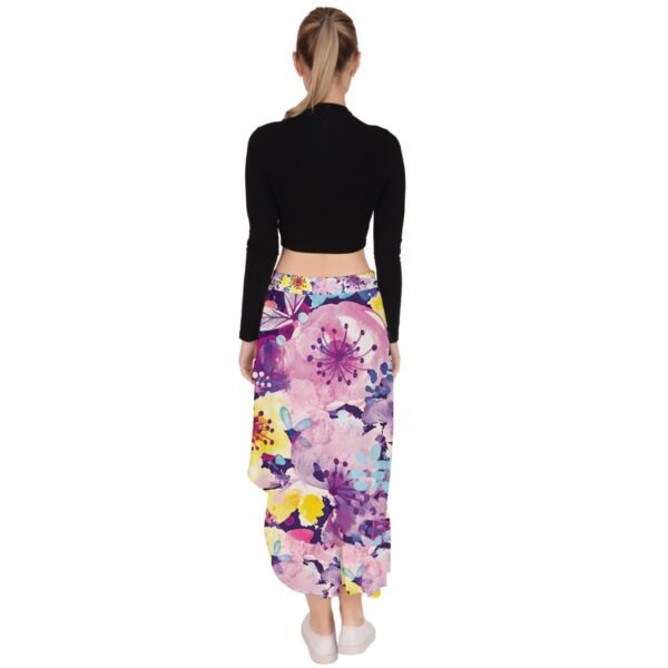 Blossom Ruffled Asymmetrical Maxi Skirt - Image 3