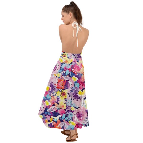 Blossom Backless Maxi Beach Dress - Image 2