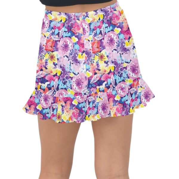 Blossom Chiffon Fishtail Mini Skirt - Image 2