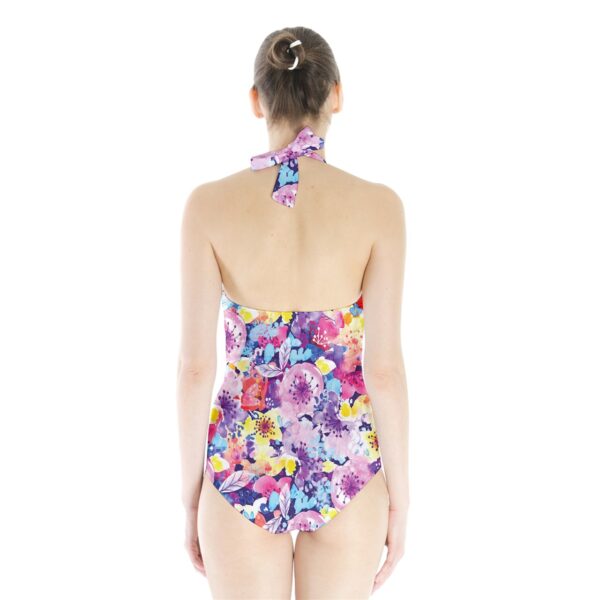 Blossom Classic Halter One Piece Swimsuit - Image 2