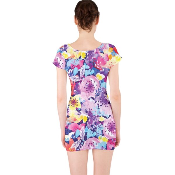 Blossom Classic Short Sleeve Bodycon Dress - Image 2