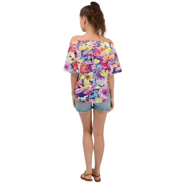 Blossom Off Shoulder Short Sleeve Top - Image 2