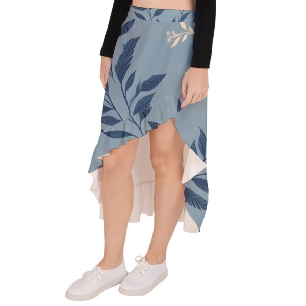 Breeze Ruffled Asymmetrical Maxi Skirt - Image 2