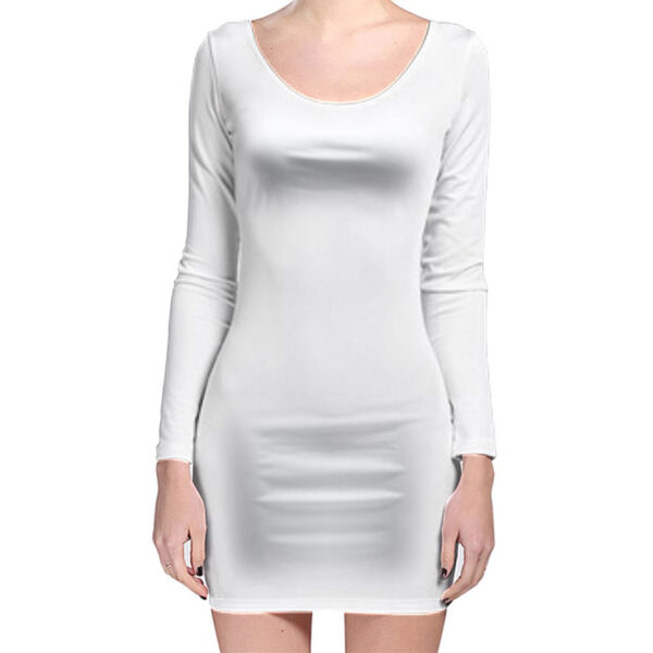 Alohan Nights Classic Long Sleeve Bodycon Dress - Image 2