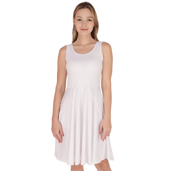 Alohan Nights Classic Pocketed Fit & Flare Dress - Image 3