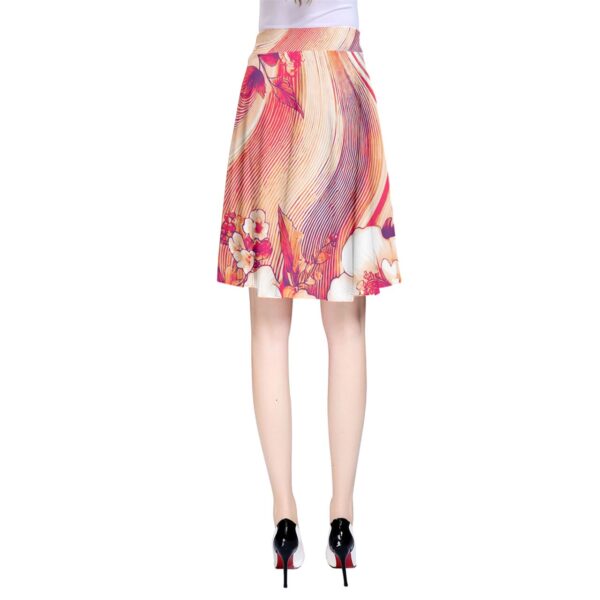 Coral Florals Classic A-Line Skirt - Image 2