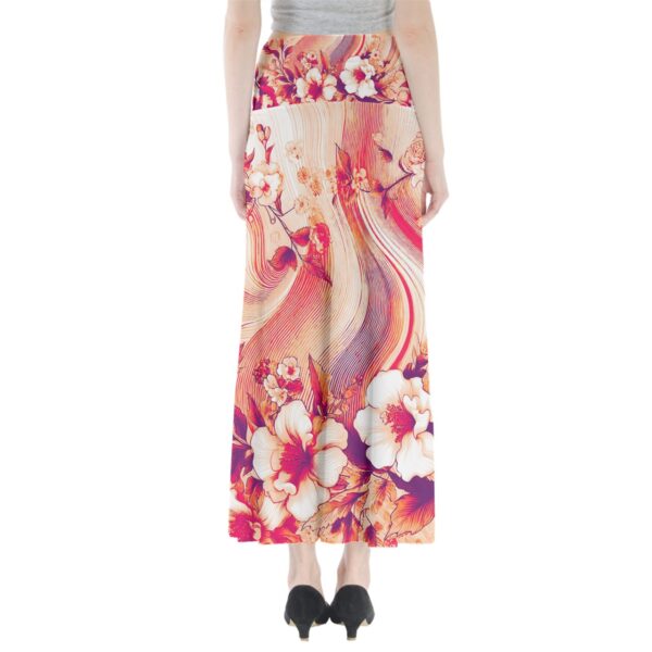 Coral Florals Classic Maxi Skirt - Image 2