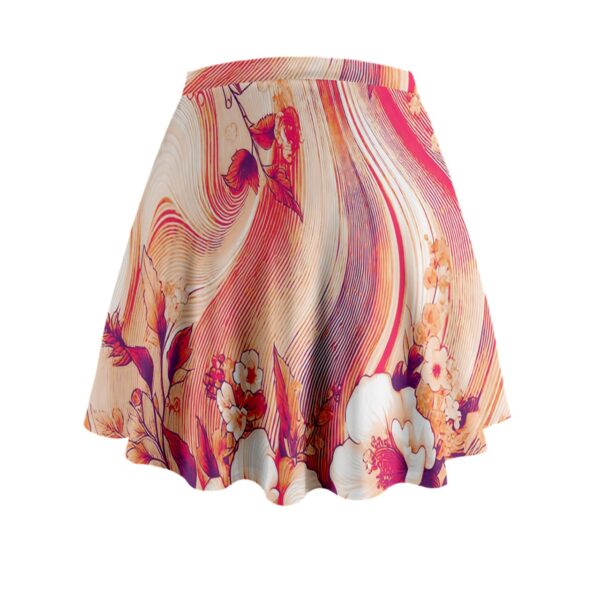 Coral Florals Classic Mini Skirt - Image 2