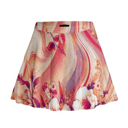 Coral Florals Classic Mini Skirt