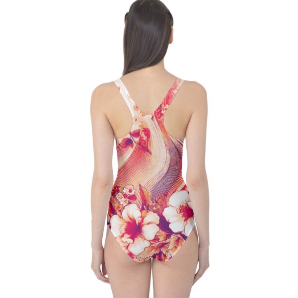 Coral Florals Classic One Piece Swimsuit - Image 2