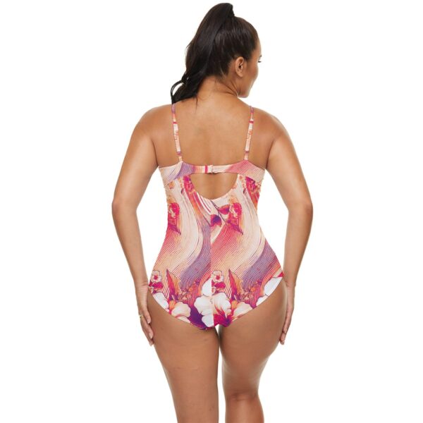 Coral Florals Classic Sweetheart One Piece Swimsuit - Image 2