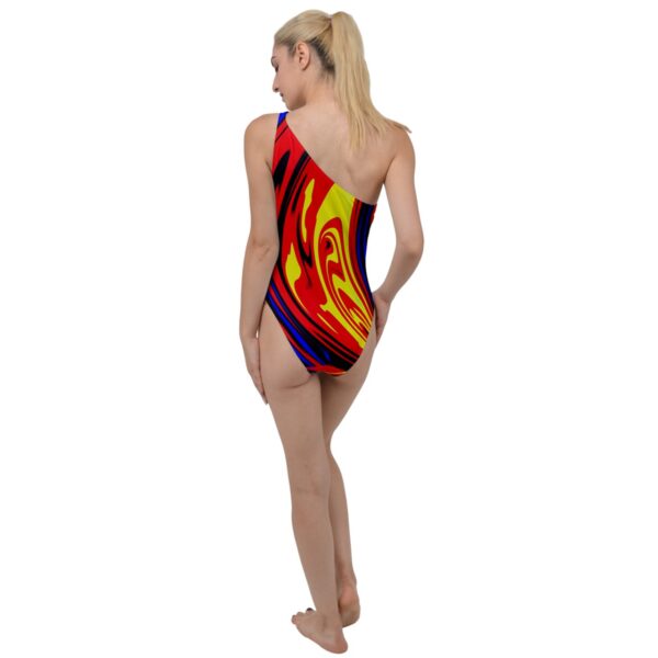 Hellfire Classic One-Shoulder One Piece Swimsuit - Image 2