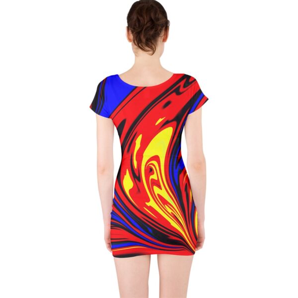 Hellfire Classic Short Sleeve Bodycon Dress - Image 2