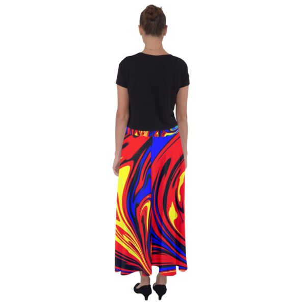 Hellfire Flared Maxi Skirt - Image 2