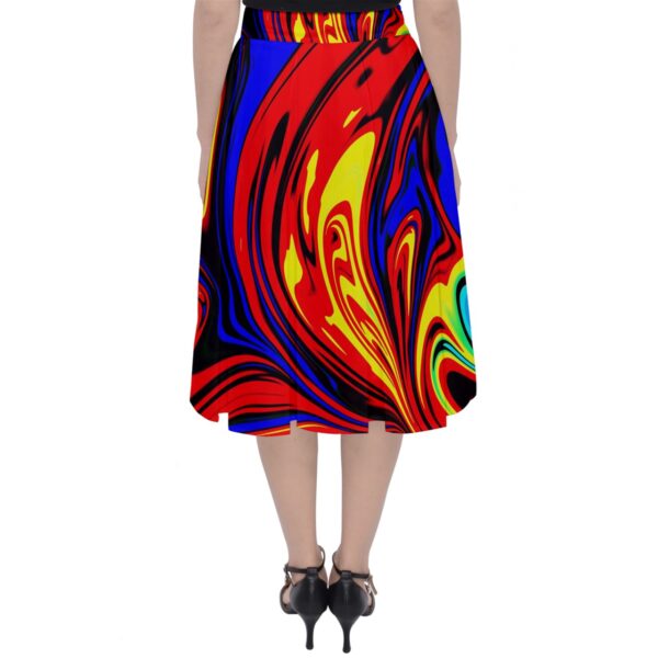 Hellfire Pleated Midi Skirt - Image 2