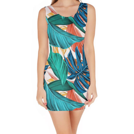 Monstera Classic Bodycon Dress