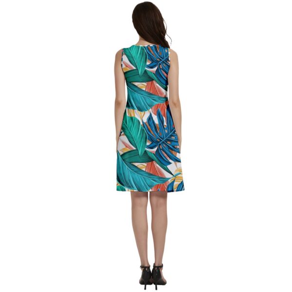 Monstera Classic Fit & Flare Dress - Image 2