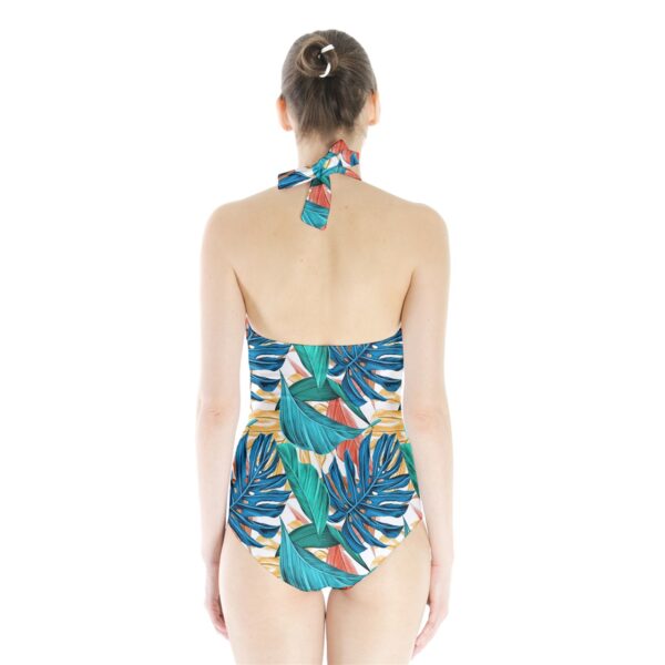 Monstera Classic Halter One Piece Swimsuit - Image 2