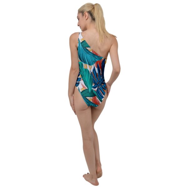 Monstera Classic One-Shoulder One Piece Swimsuit - Image 2