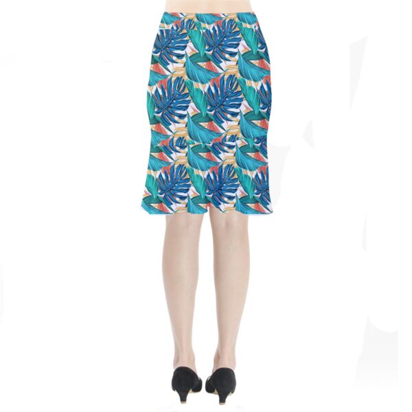 Monstera Mermaid Midi Skirt - Image 2