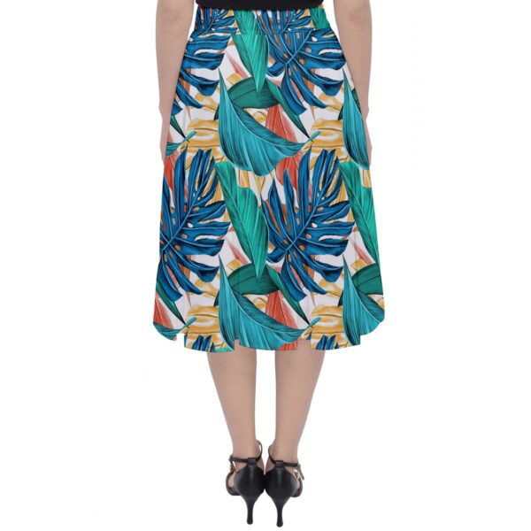 Monstera Pleated Midi Skirt - Image 2