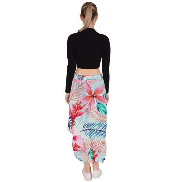 Pastel Paradise Ruffled Asymmetrical Maxi Skirt - Image 3