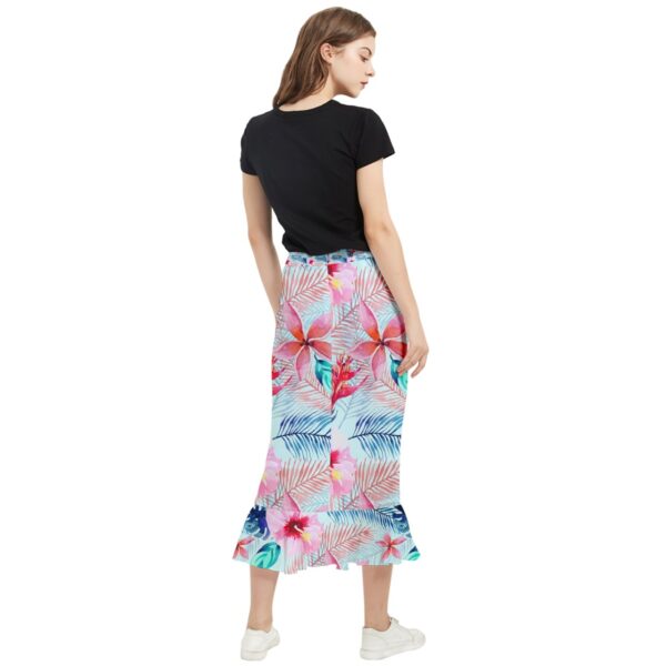 Pastel Paradise Chiffon Fishtail Maxi Skirt - Image 2