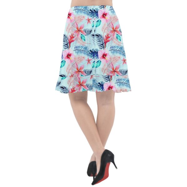 Pastel Paradise Chiffon Fishtail Midi Skirt - Image 2