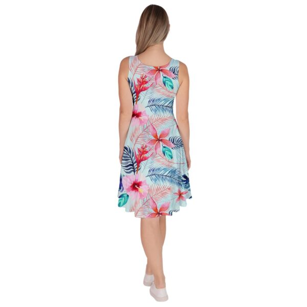 Pastel Paradise Classic Pocketed Fit & Flare Dress - Image 2