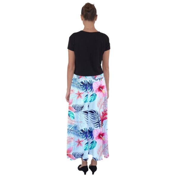 Pastel Paradise Flared Maxi Skirt - Image 2