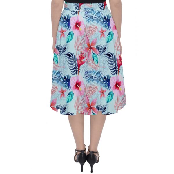 Pastel Paradise Pleated Midi Skirt - Image 2