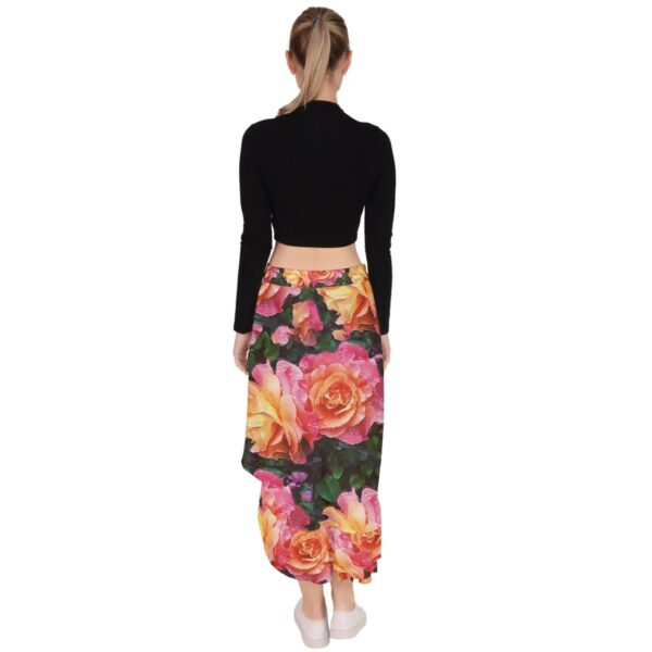 Rosalia Ruffled Asymmetrical Maxi Skirt - Image 3