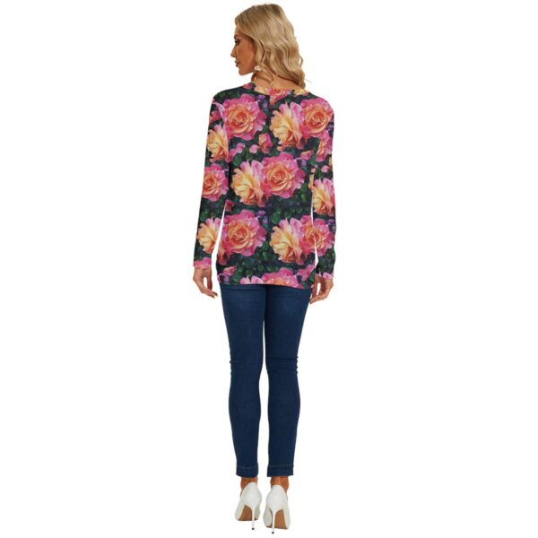 Rosalia Long Sleeve Asymmetrical Twist Top - Image 2