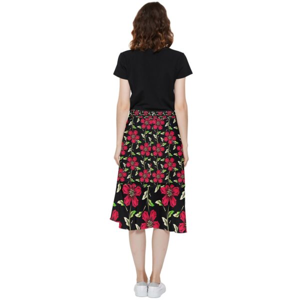 Summer Nights Chiffon Ruffled Asymmetrical Midi Skirt - Image 2