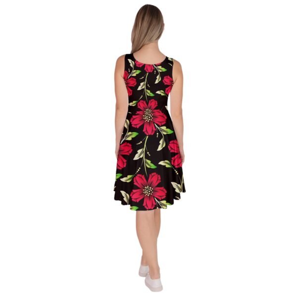 Summer Nights Classic Pocketed Fit & Flare Dress - Image 2