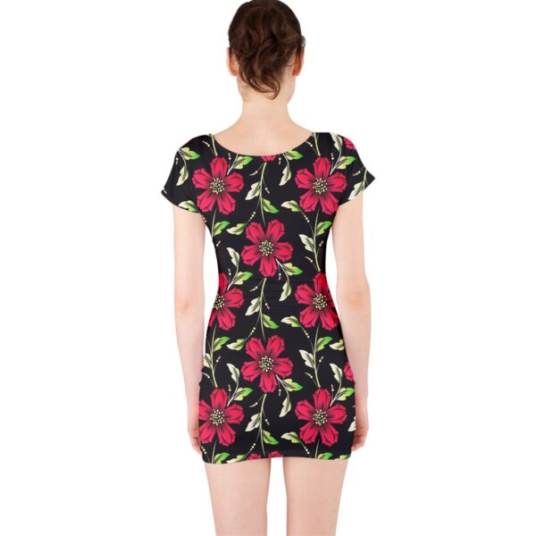 Summer Nights Classic Short Sleeve Bodycon Dress - Image 2