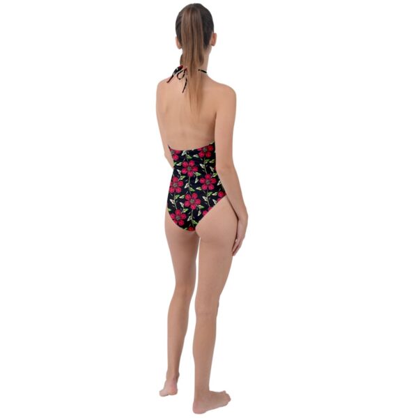 Summer Nights Plunge Keyhole Halter Swimsuit - Image 2