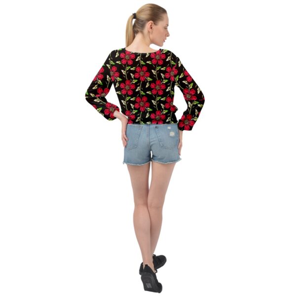 Summer Nights Shirred Chiffon Blouse - Image 2